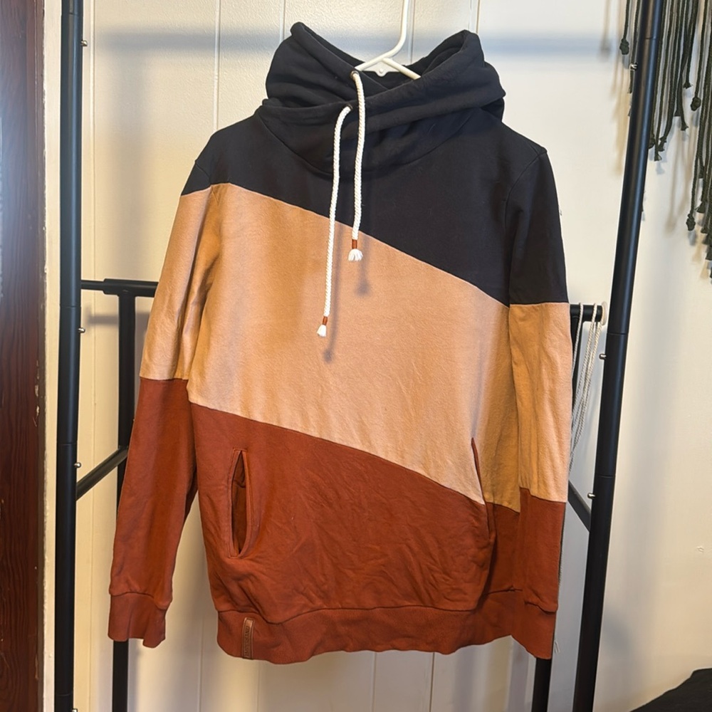 Ampersand cowl neck hoodie
